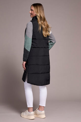Tribal Zip Front Quilted Vest