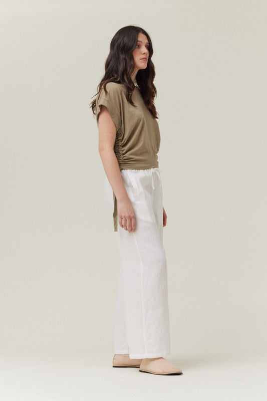 Becca Side Scrunch Tee