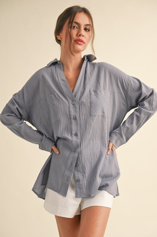 Sadie Cotton Button Up