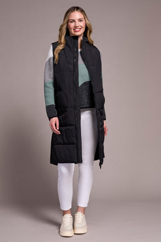 Tribal Zip Front Quilted Vest