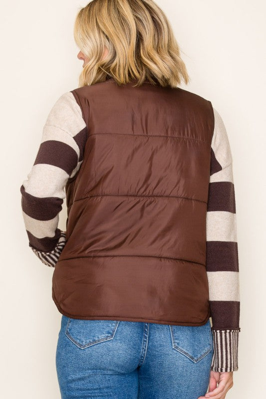 Zip Up Puffer Vest