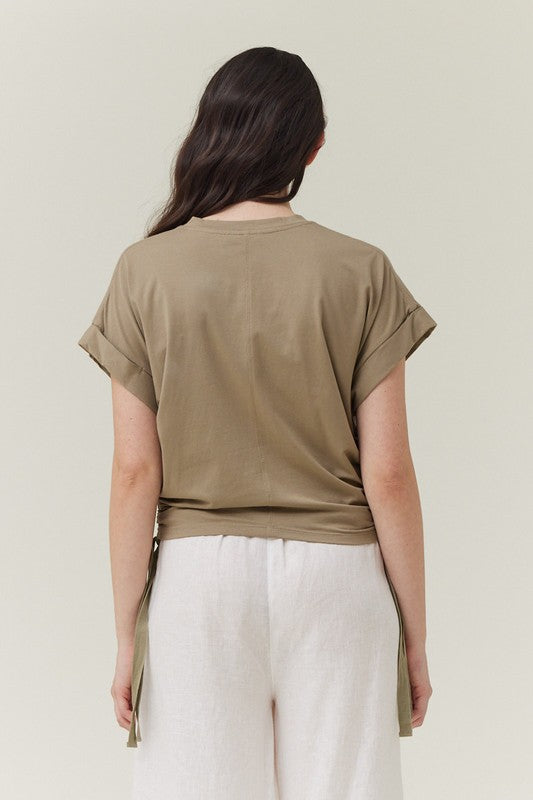 Becca Side Scrunch Tee