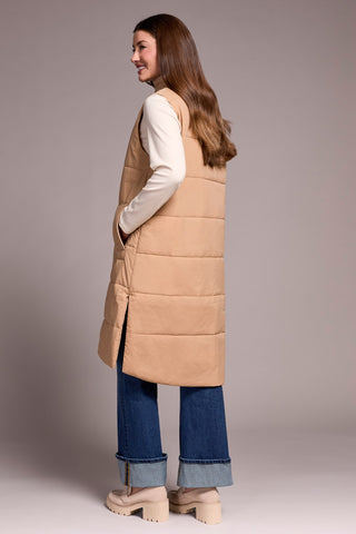 Tribal Zip Front Quilted Vest