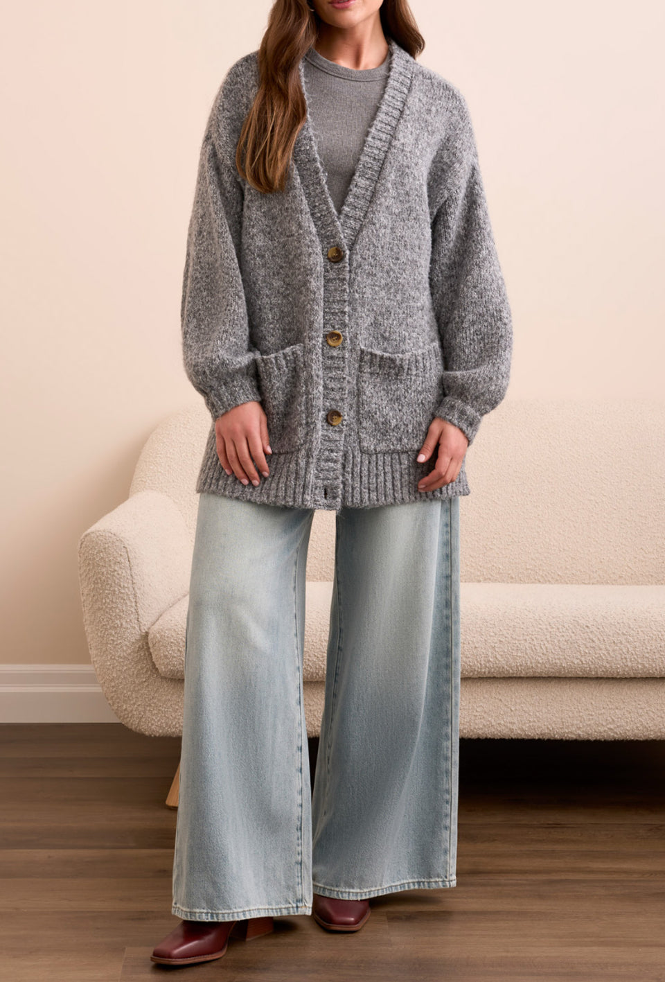 Tribal Puff Sleeve Cardigan