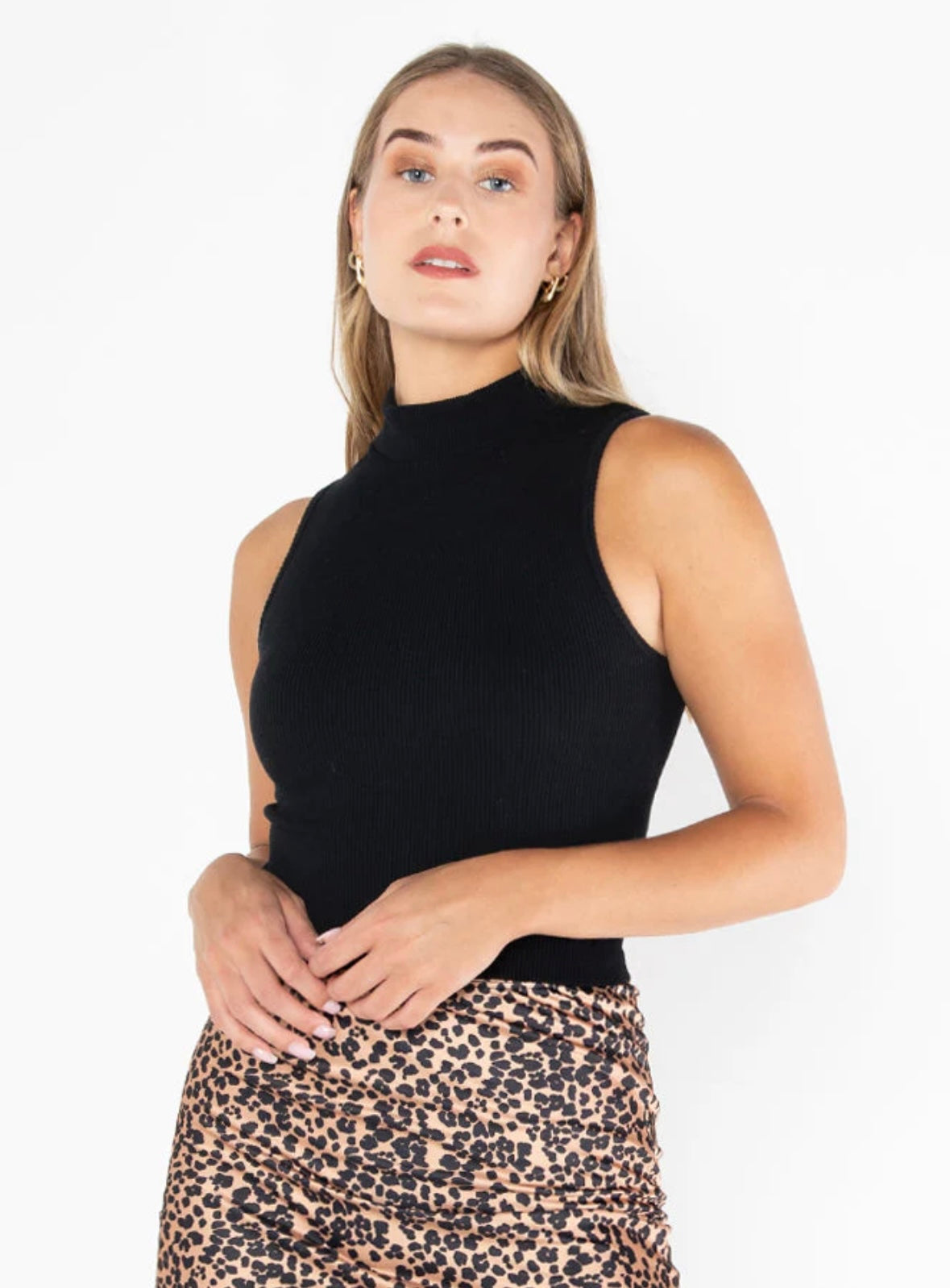 Bamboo Mock Neck
