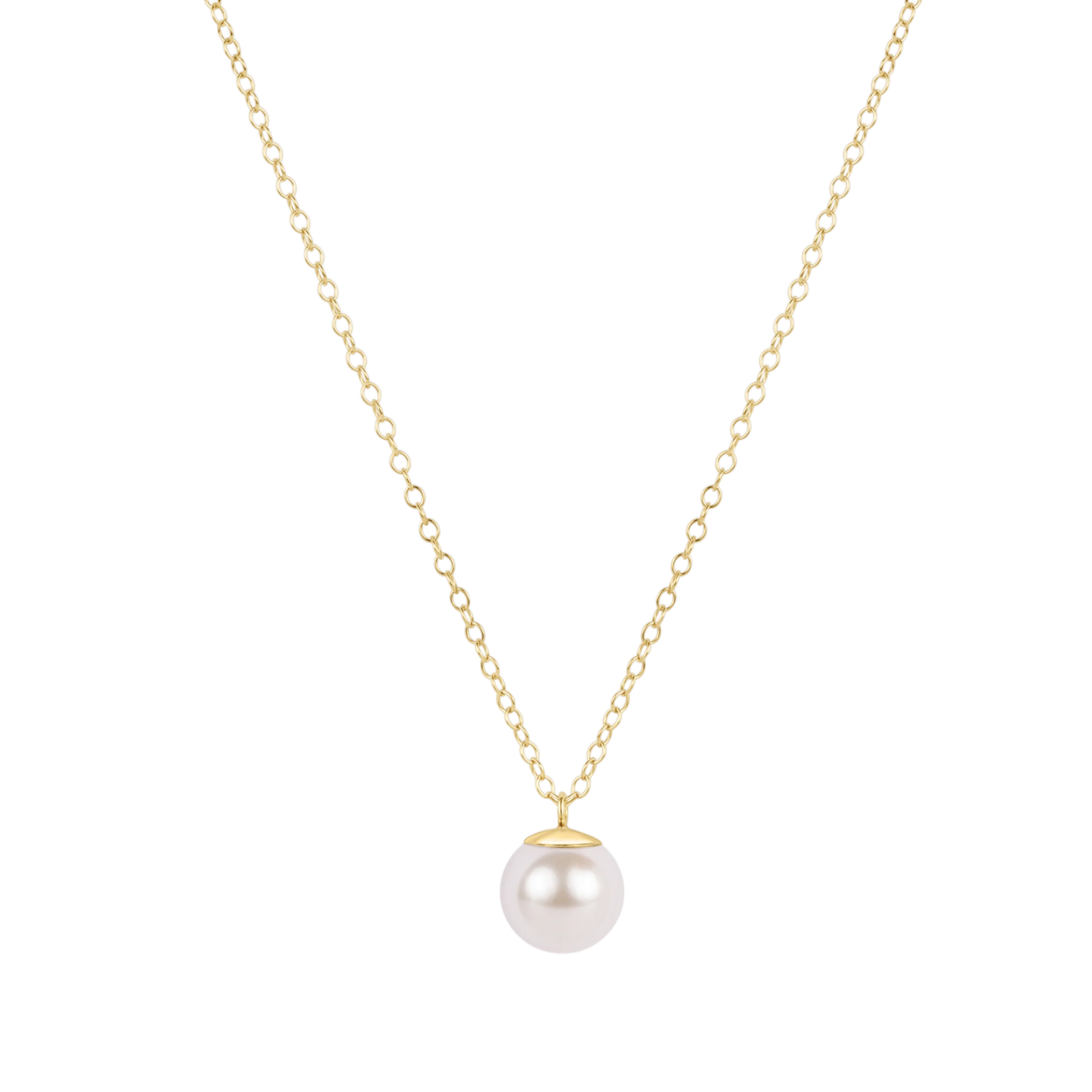 Enewton 16” Classic Pearl Charm Necklace 8mm