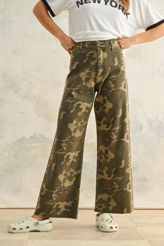 Brody Camo High Rise Pants