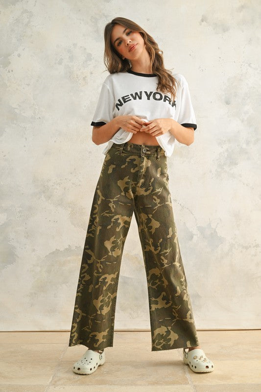 Brody Camo High Rise Pants