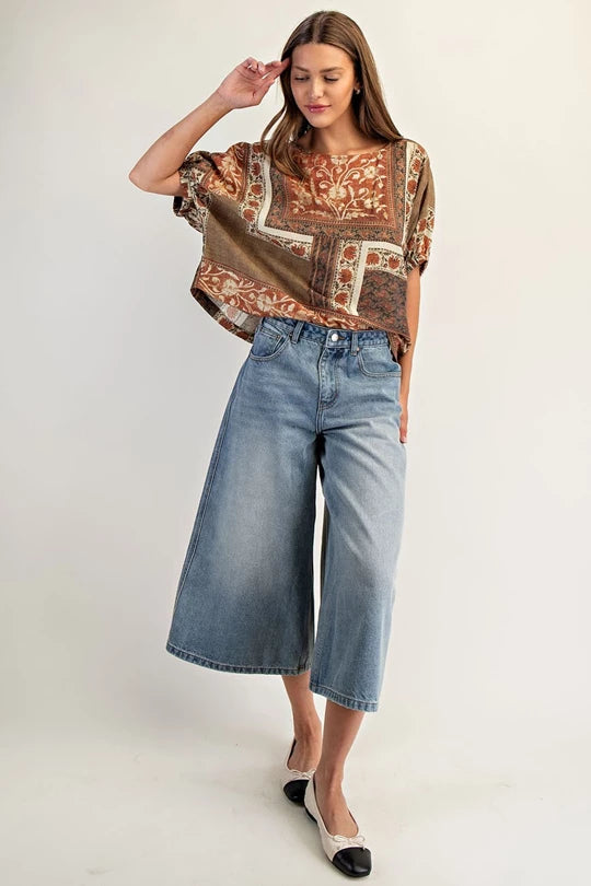 Redwood Boxy Top