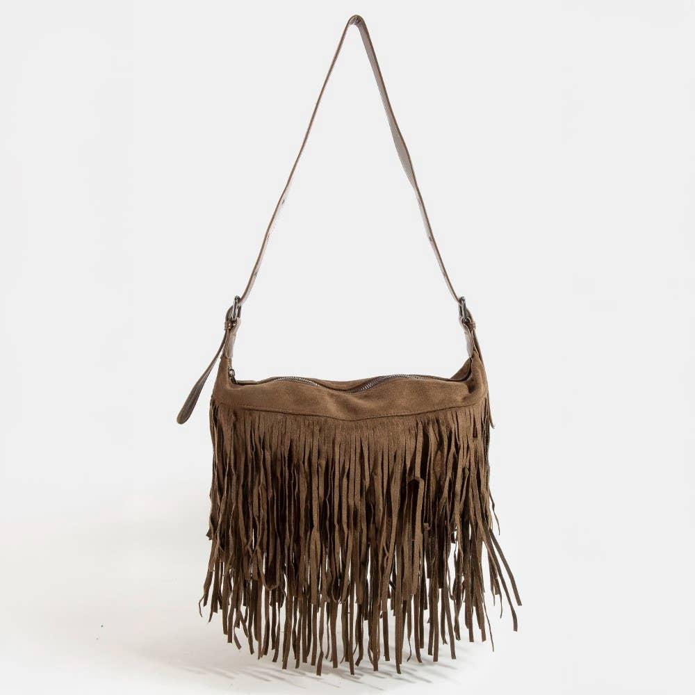 Fringe Suede Bag