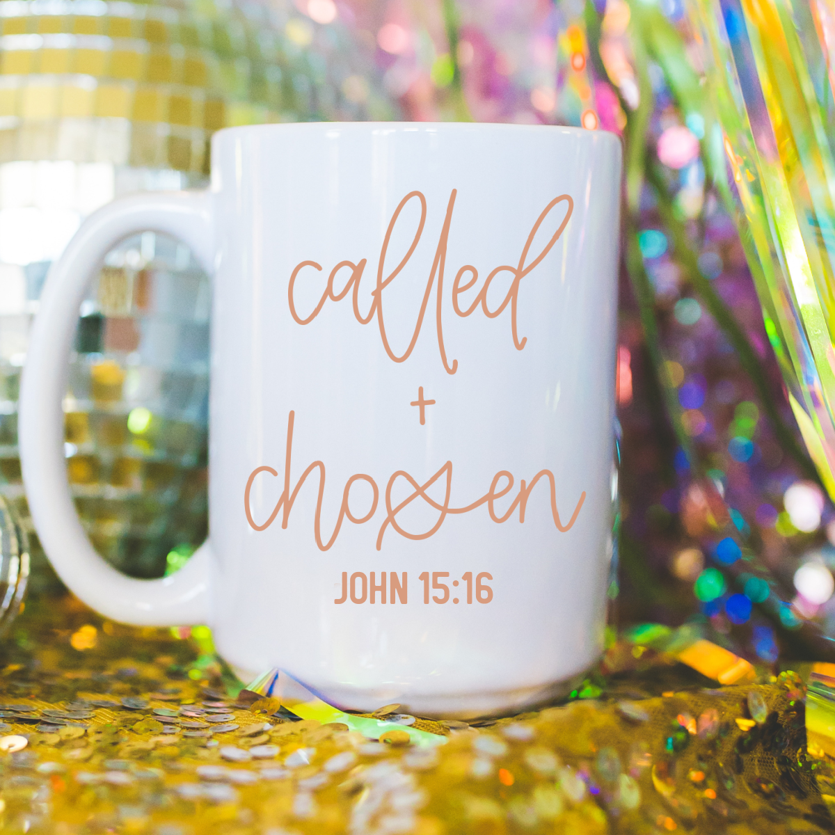 Called and Chosen mug, Christian mug, Christian gift, mug