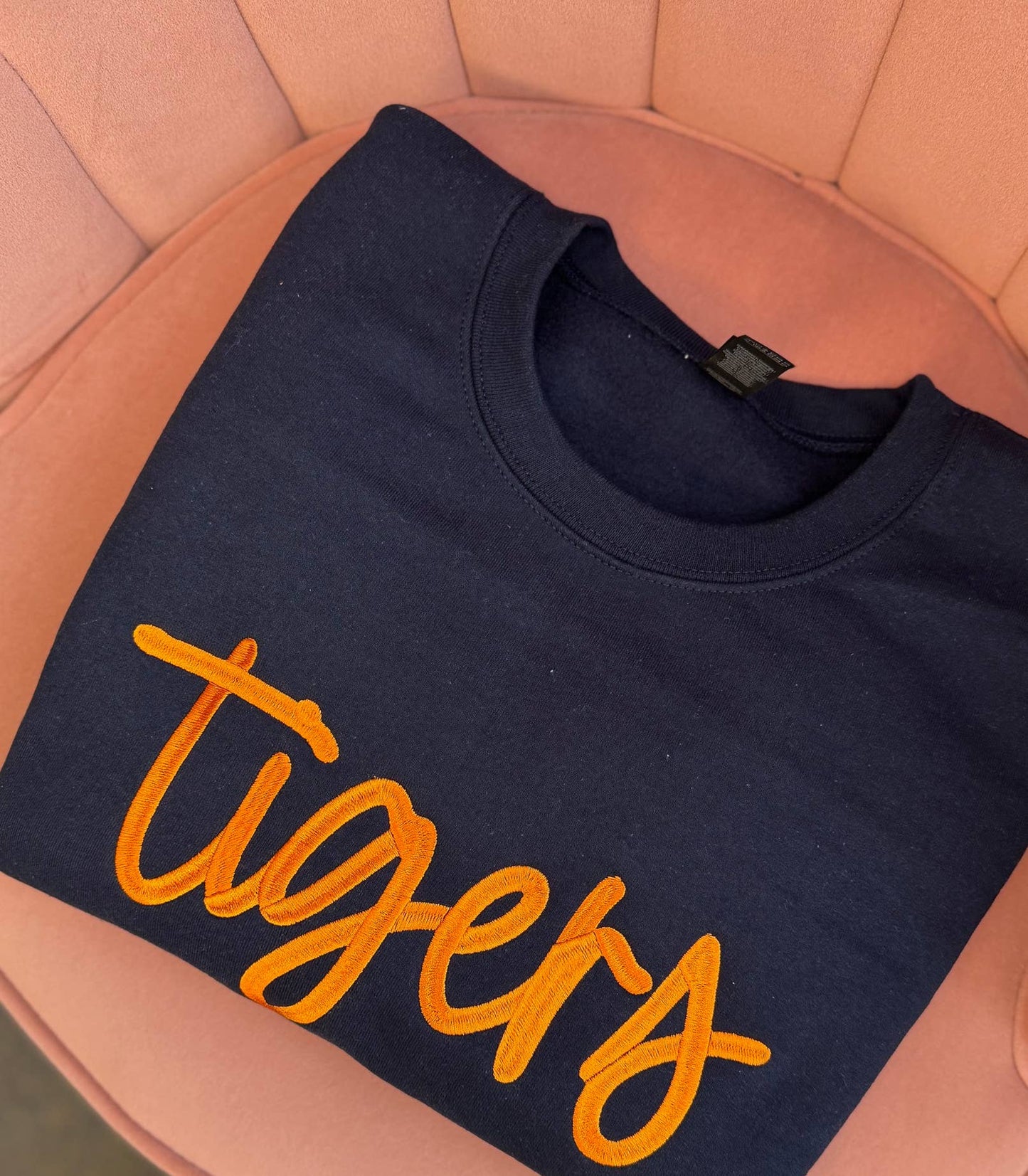 Custom Sweatshirt, Embroidered Sweatshirt, Custom Merch: L / Navy