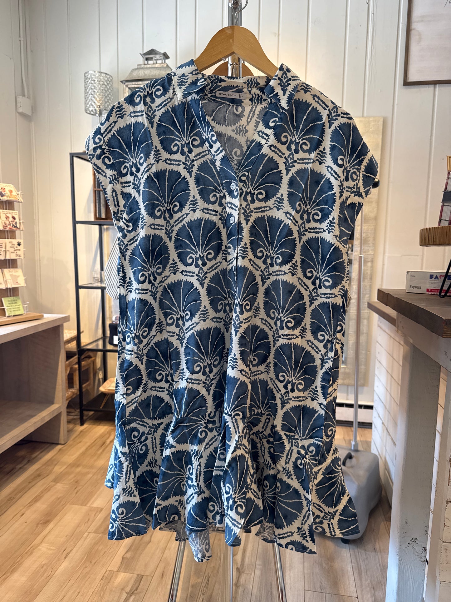 You are Enough Half Button Dress