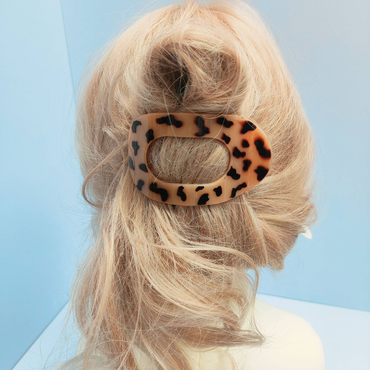 Oval Flat Hair Clip for Women, Strong Grip Clamp_CWAHA07281: MATTEBLACK / (OS) 1