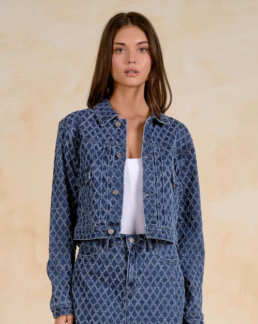 Elan Diamond Denim Jacket