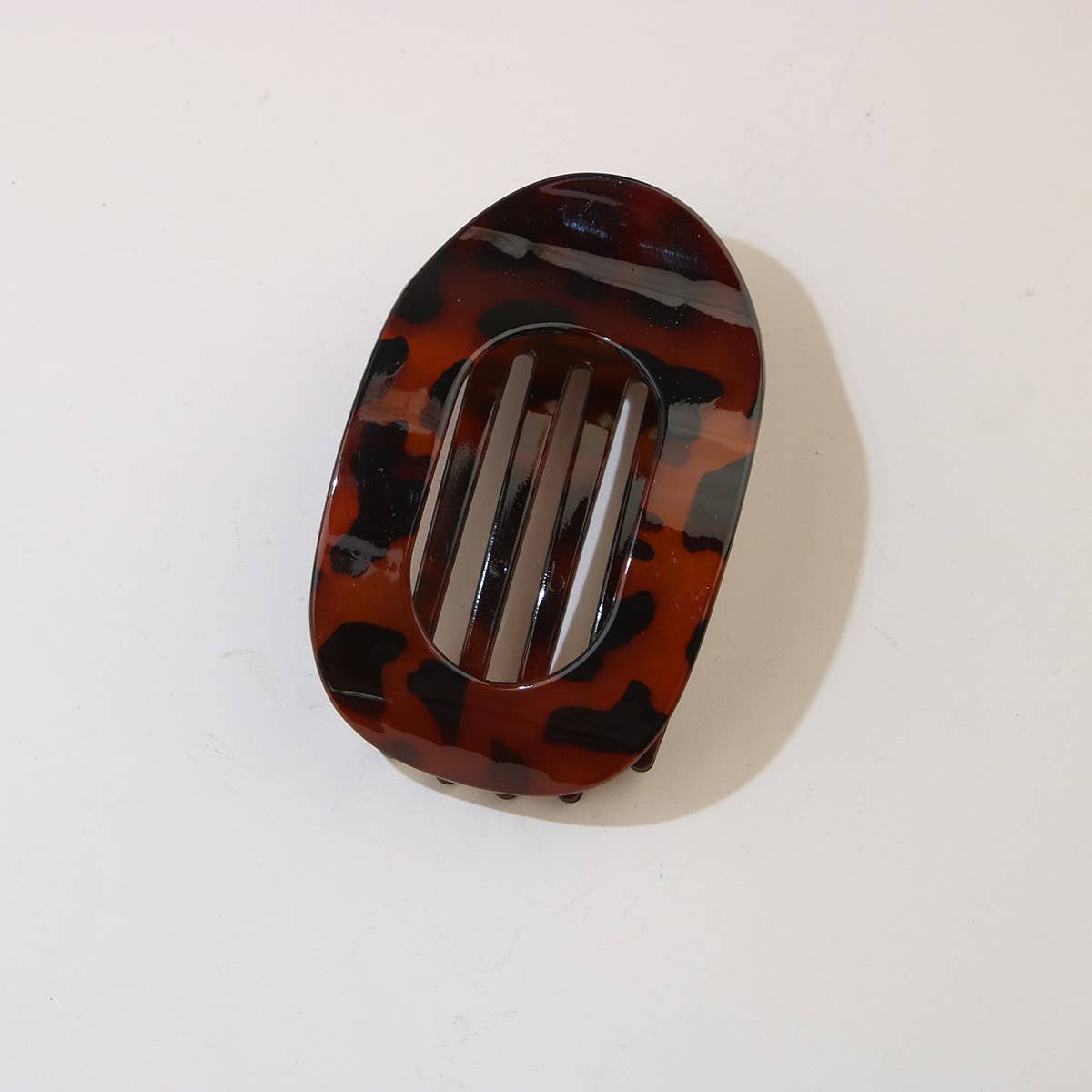 Oval Flat Hair Clip for Women, Strong Grip Clamp_CWAHA07281: MATTEBLACK / (OS) 1