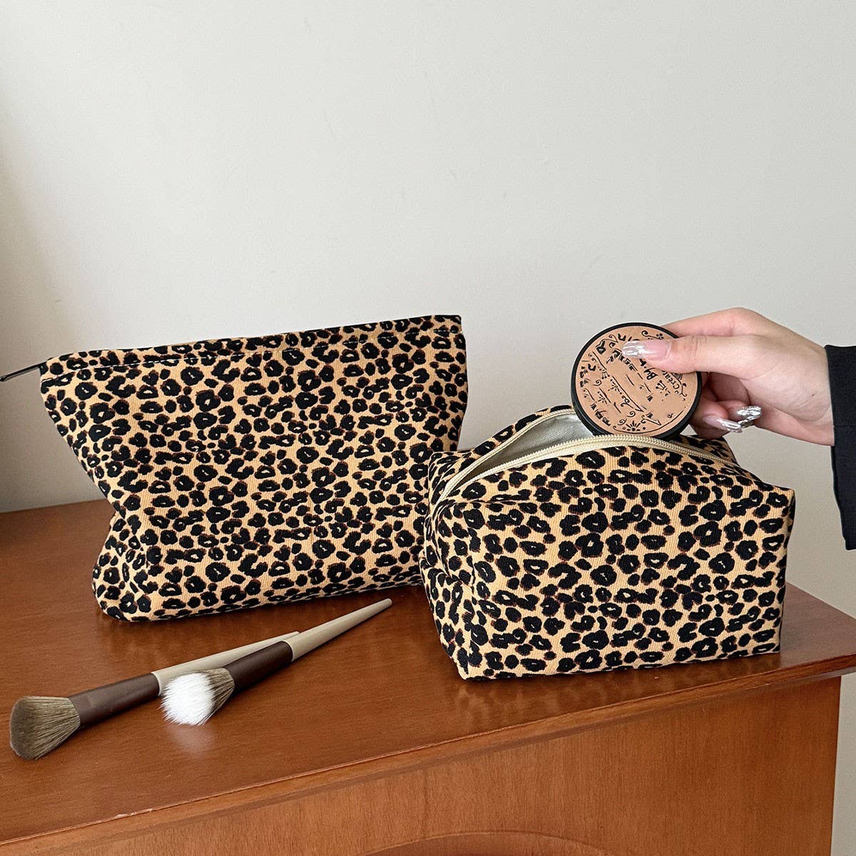 Canvas Tote Makeup Bag
