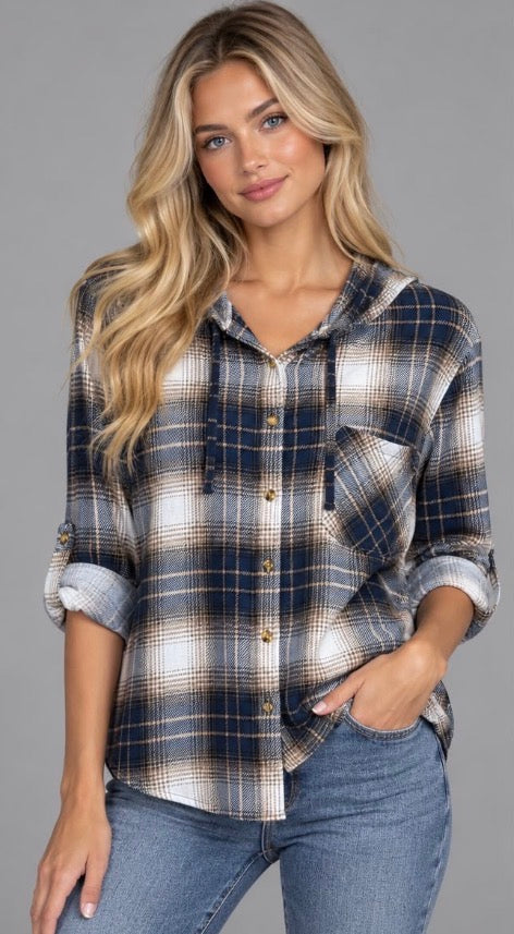 Plaid Hoody