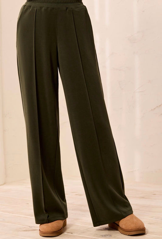 Tribal Wide Leg Pintuck Pants
