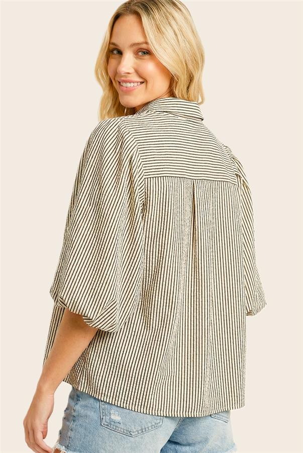 Seersucker Button Down