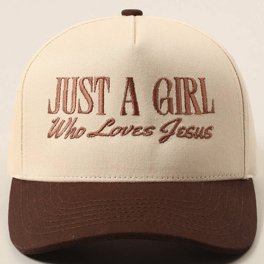 Just A Girl Who Loves Jesus Trucker Hat