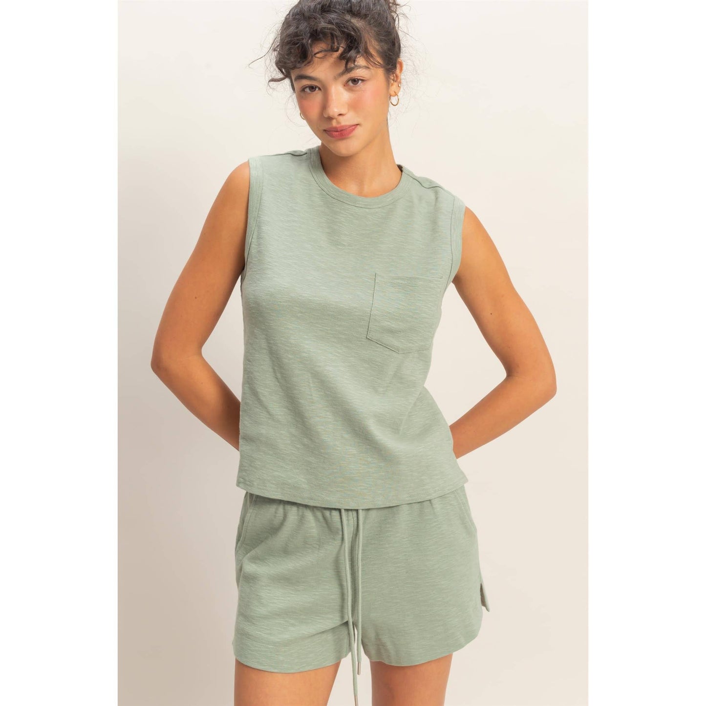 Trista Sleeveless Cotton Top