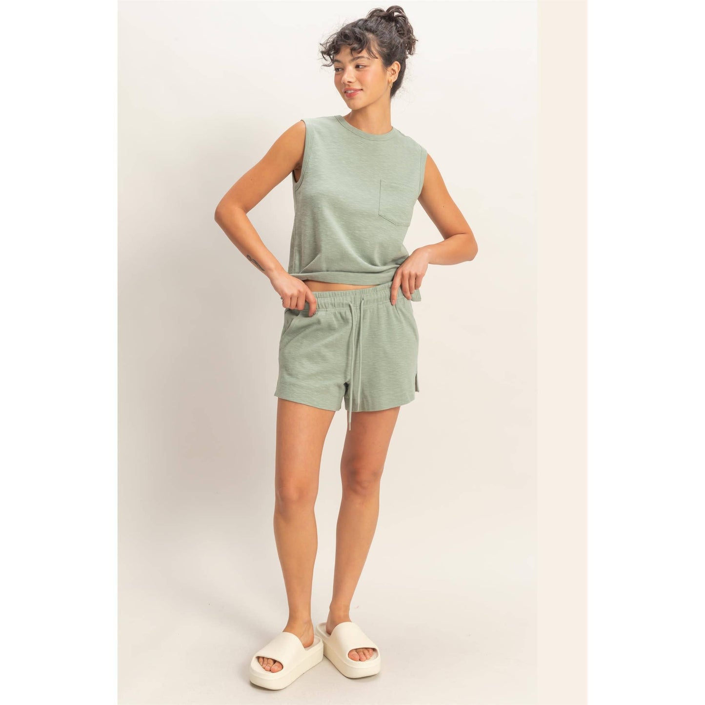 Trista Sleeveless Cotton Top