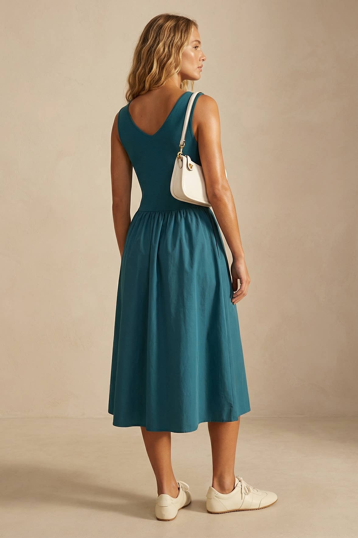 Tatum V-Neck Midi Dress