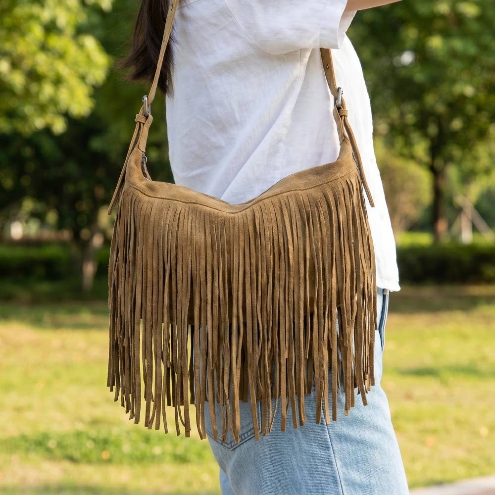 Fringe Suede Bag
