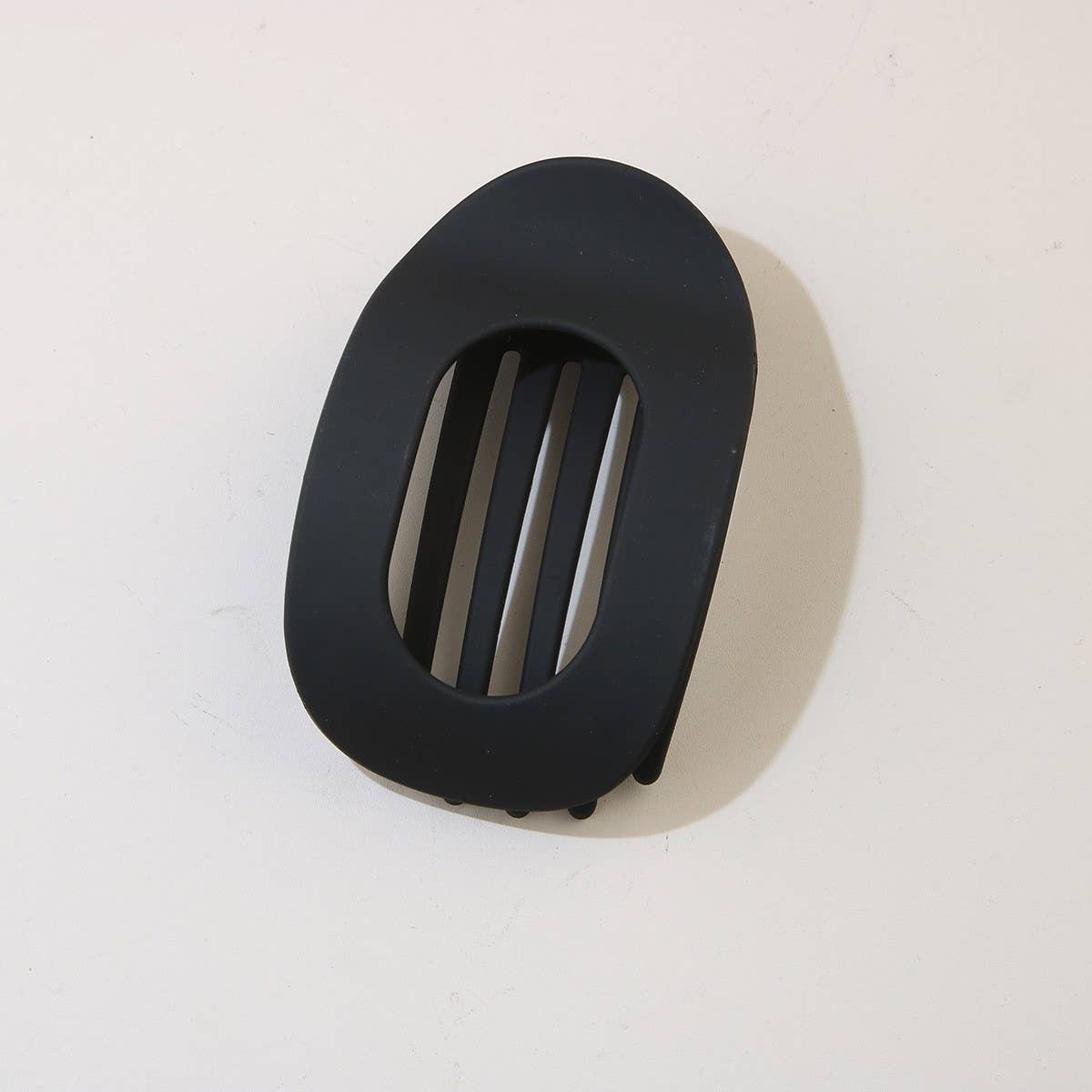 Oval Flat Hair Clip for Women, Strong Grip Clamp_CWAHA07281: MATTEBLACK / (OS) 1