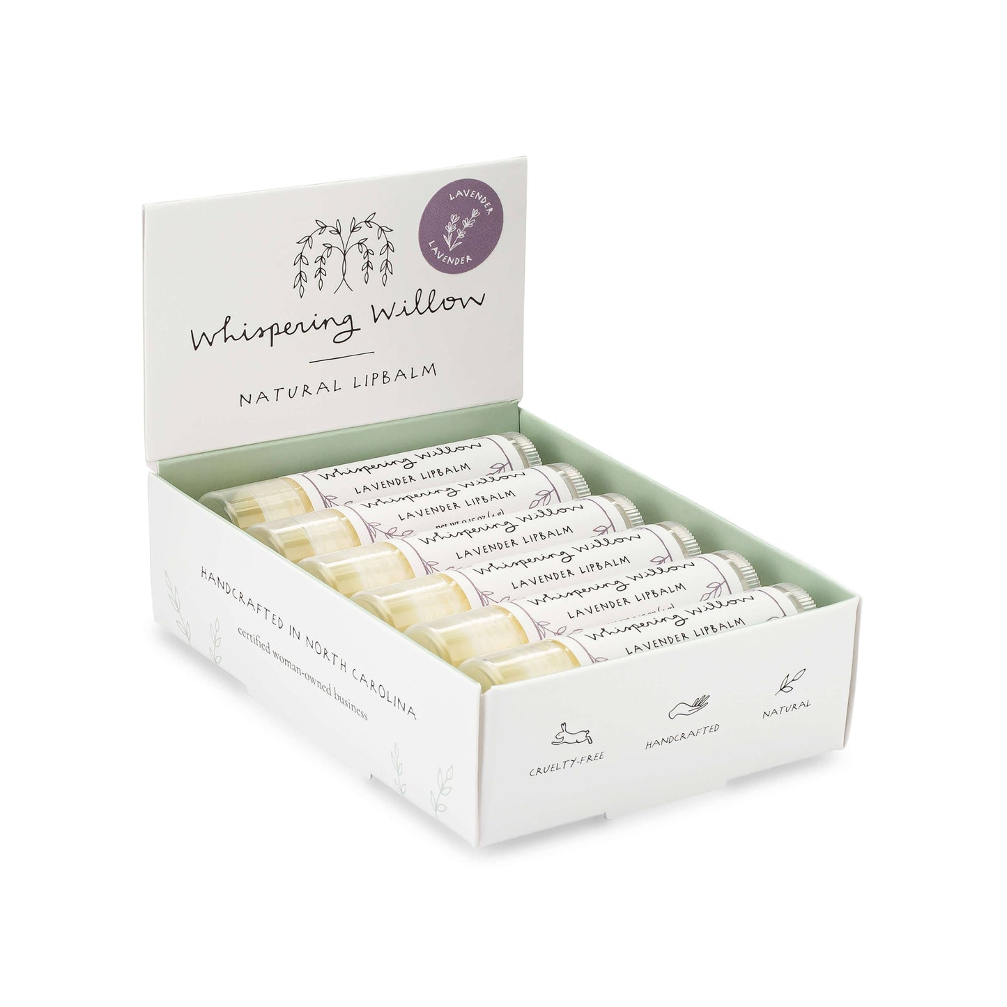 Lavender Natural Beeswax Lip Balm