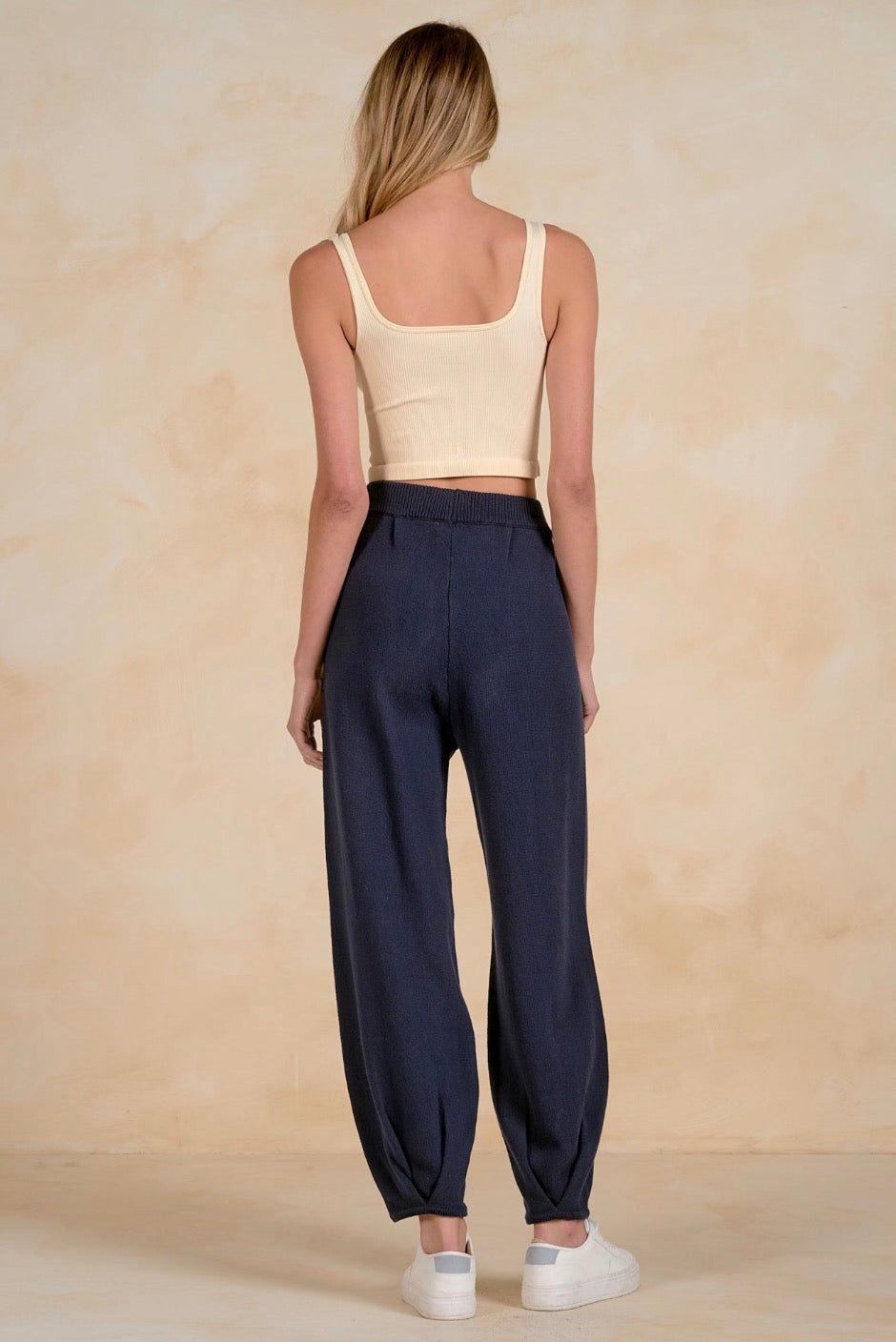 Elan Knit Pin Tuck Pants