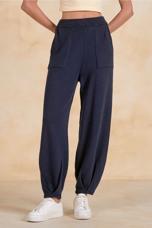 Elan Knit Pin Tuck Pants