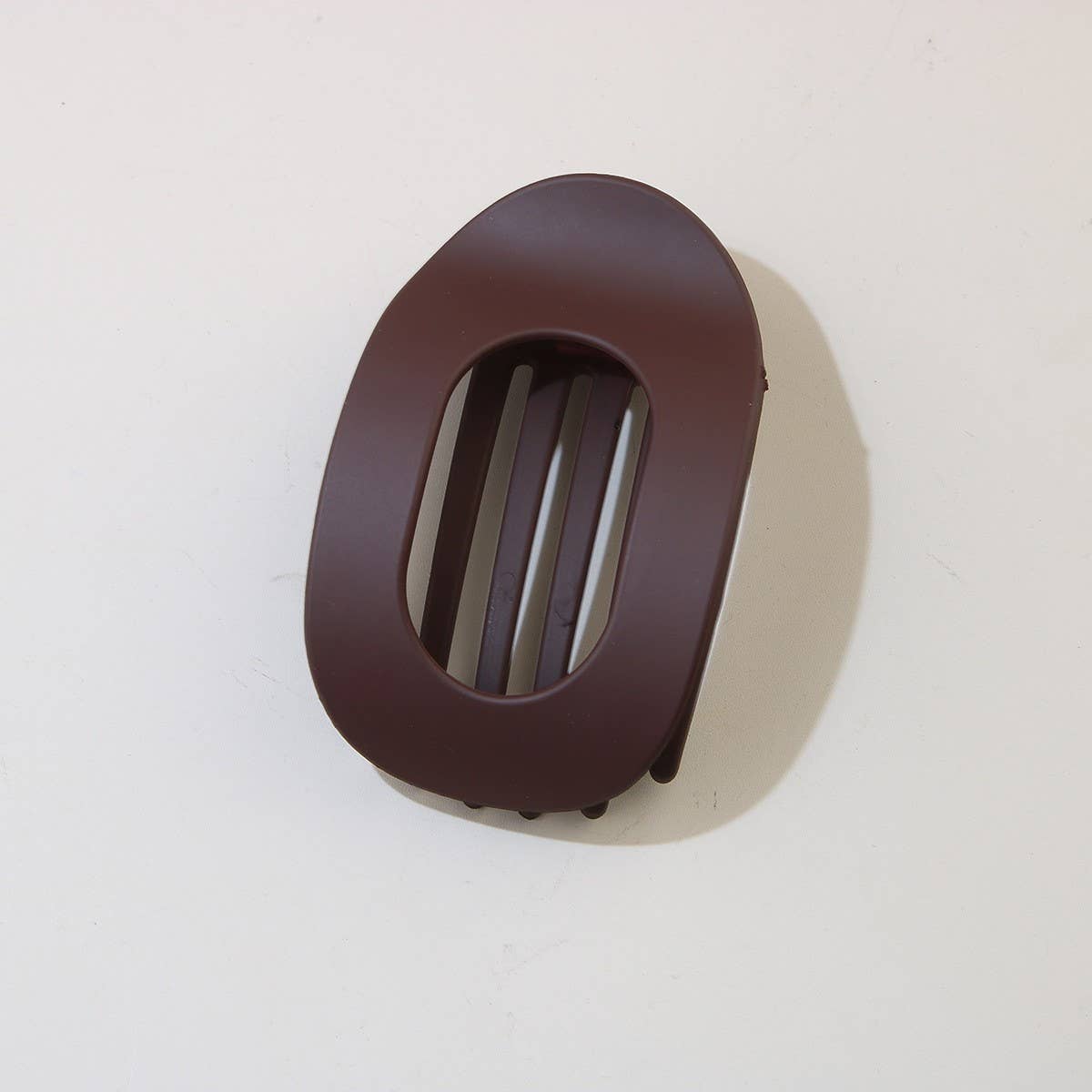 Oval Flat Hair Clip for Women, Strong Grip Clamp_CWAHA07281: MATTEBLACK / (OS) 1