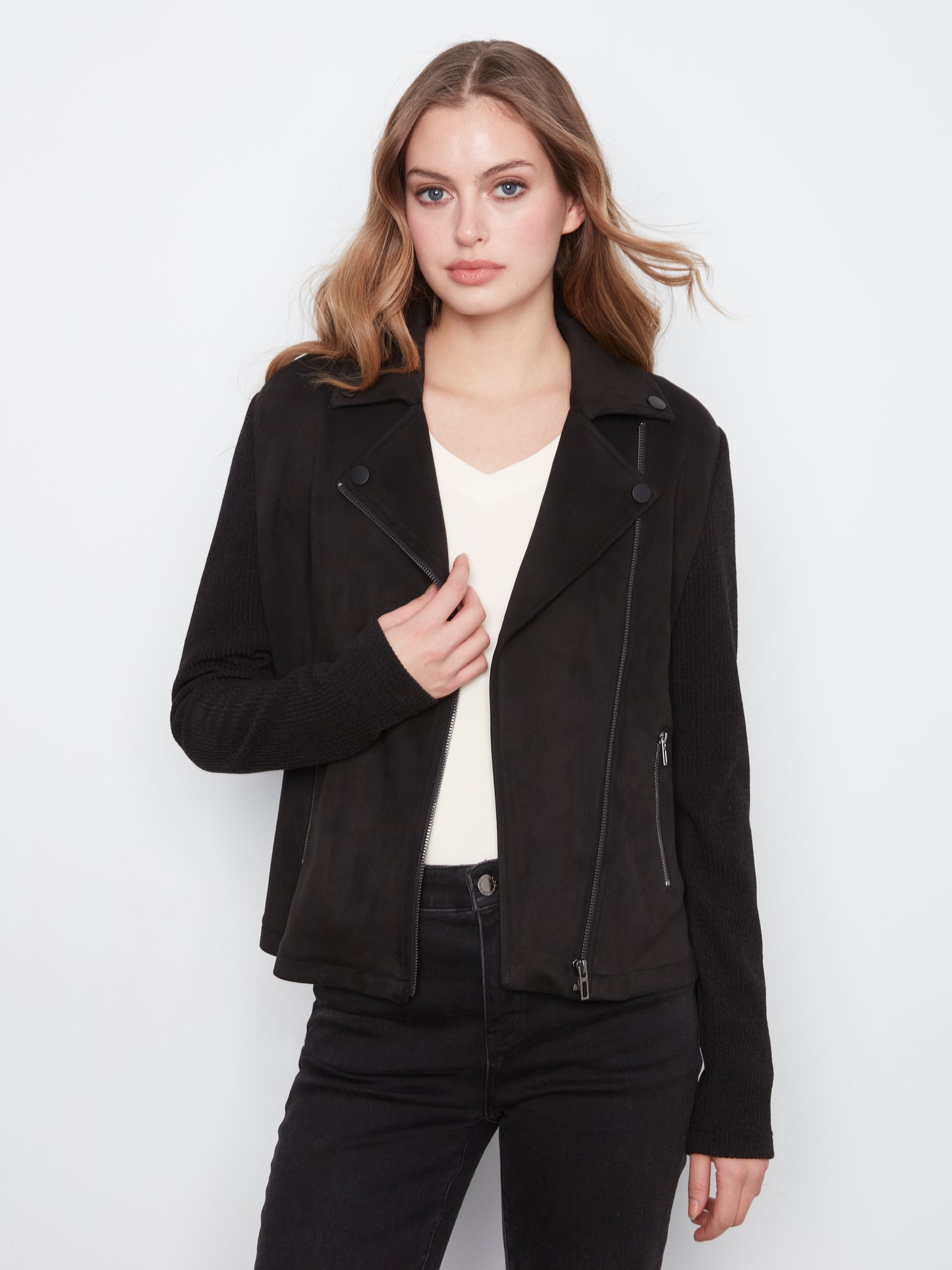 Charlie B Vintage Vegan Leather Jacket