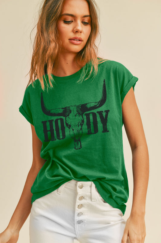 Howdy Cow Graphic Tee