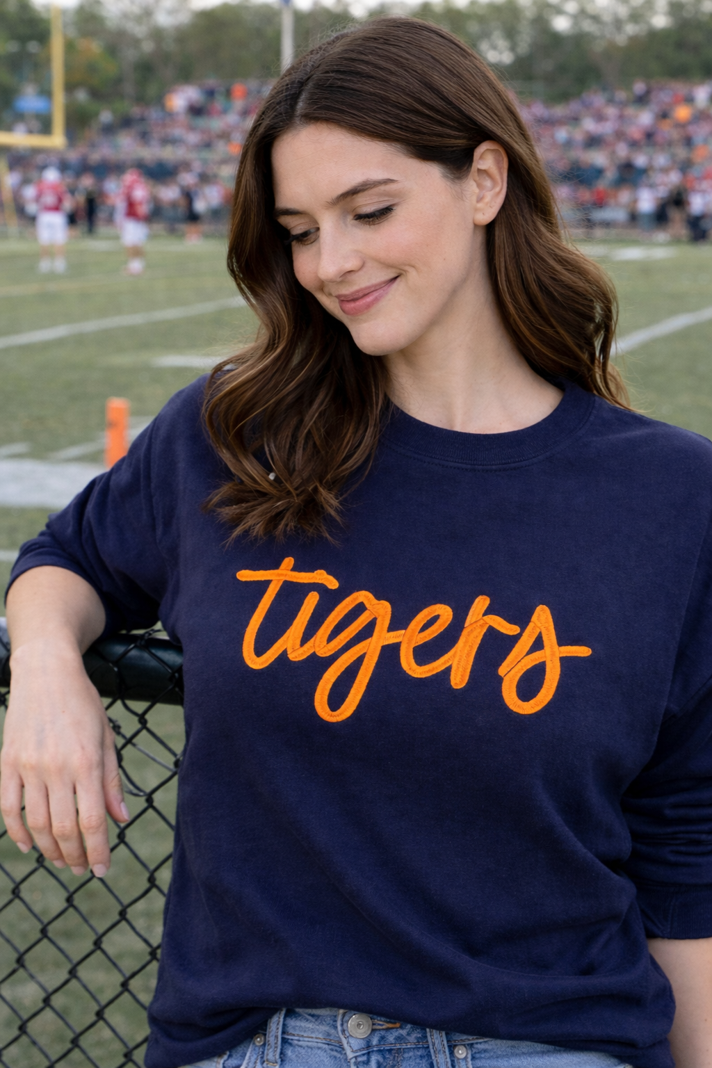 Custom Sweatshirt, Embroidered Sweatshirt, Custom Merch: L / Navy