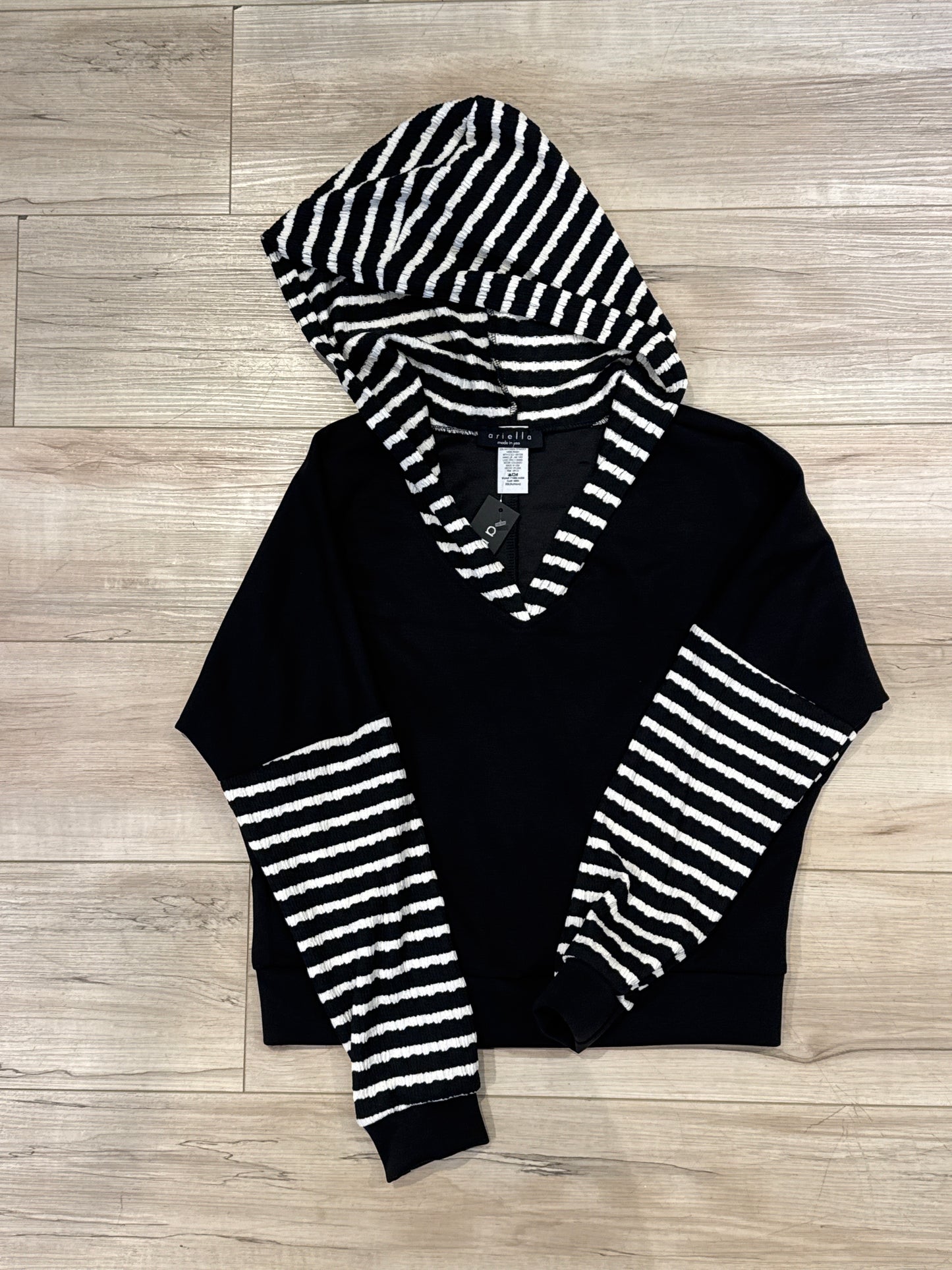 Come Closer Striped Hoodie