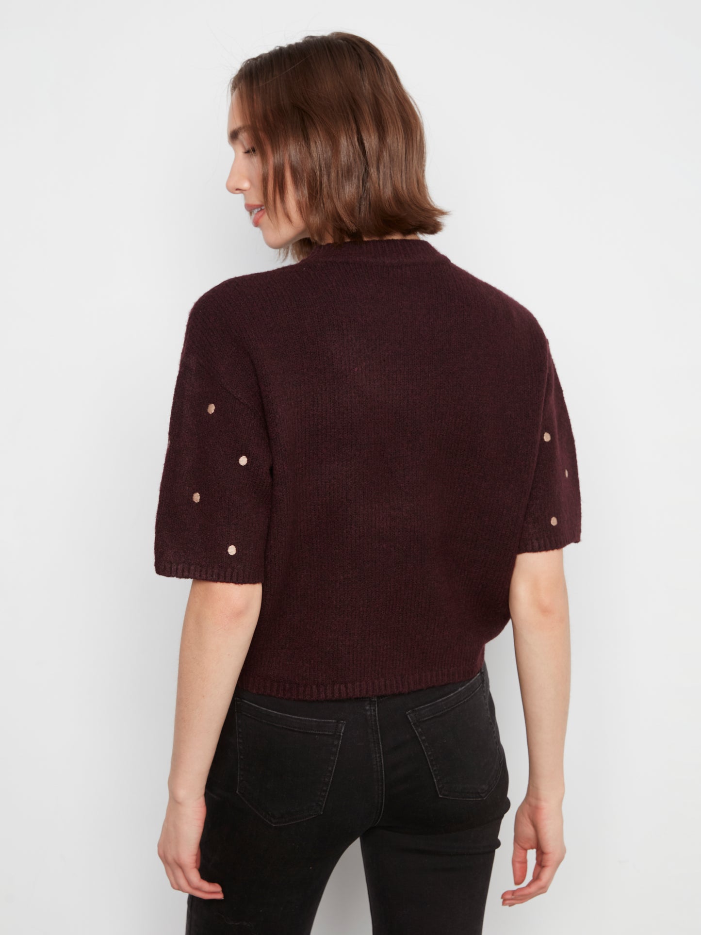 Charlie B Elbow Ballon Sleeve Sweater