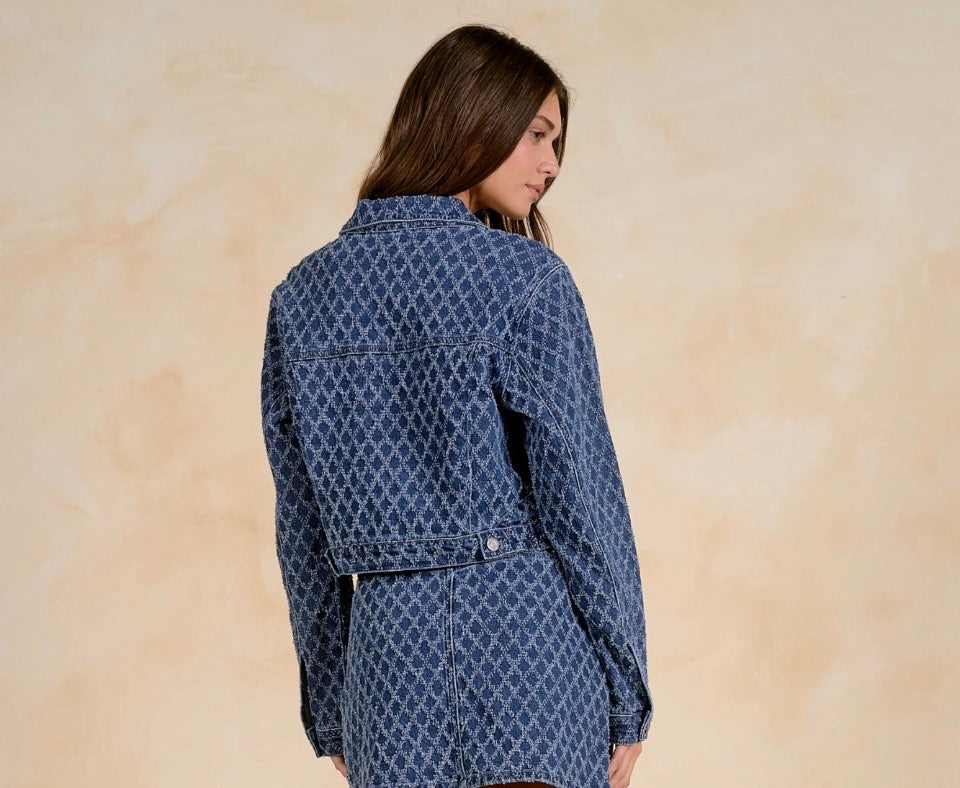 Elan Diamond Denim Jacket
