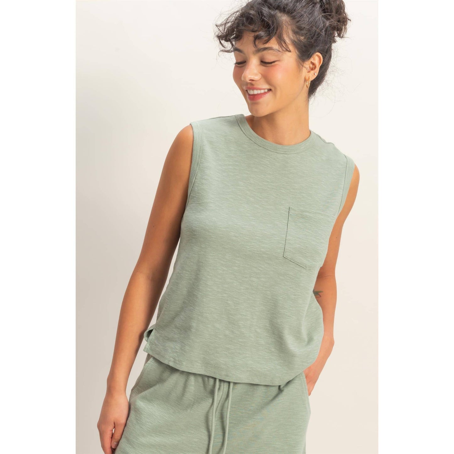 Trista Sleeveless Cotton Top