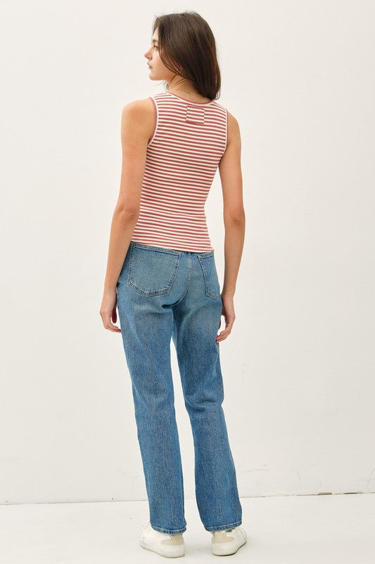 Palm Coast Striped Tank