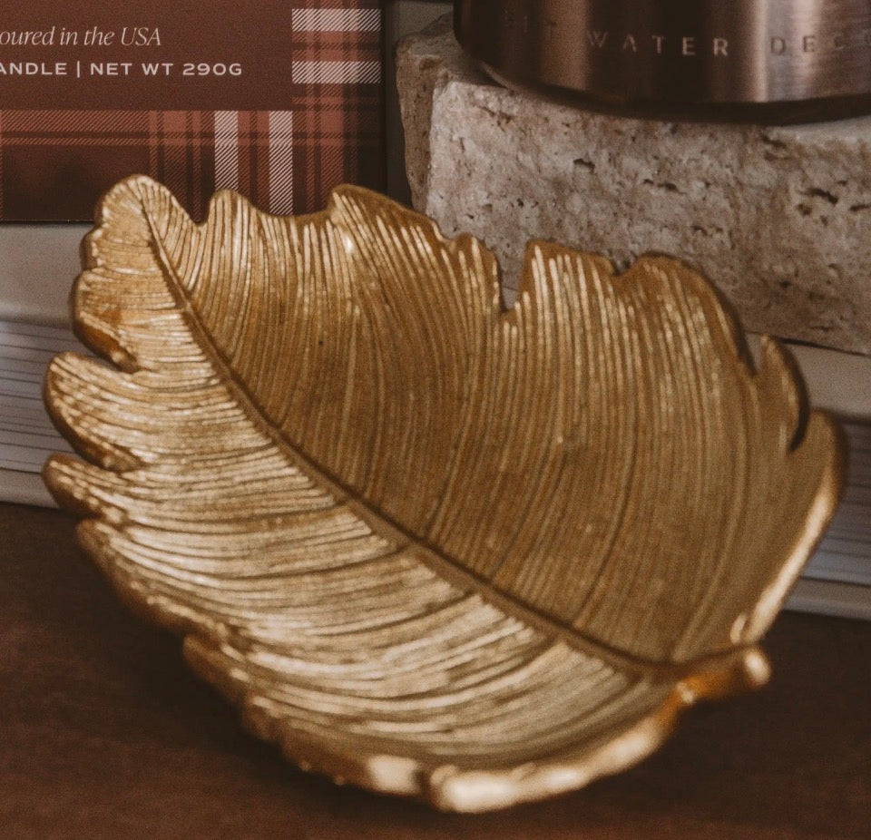 Gold Leaf Accessory Dish