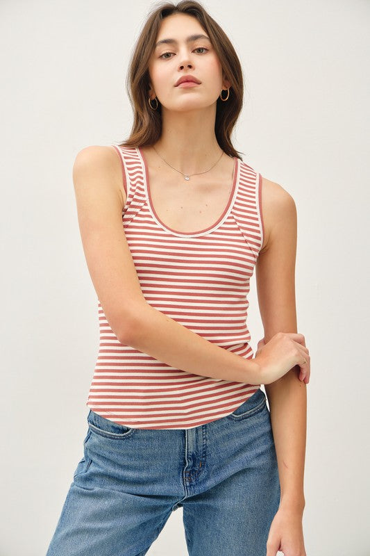 Palm Coast Striped Tank