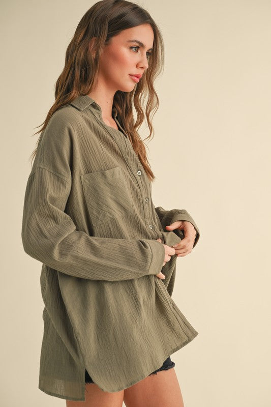 Sadie Cotton Button Up