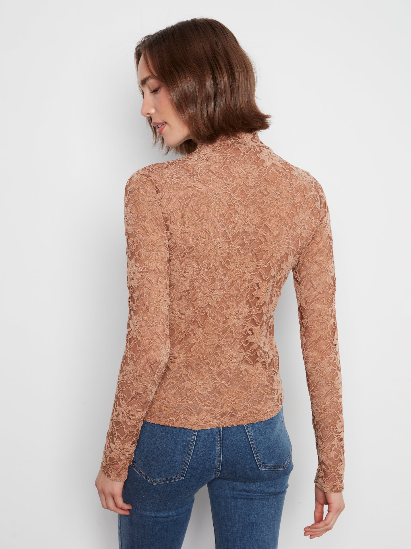 Charlie B Lacy Mock Neck