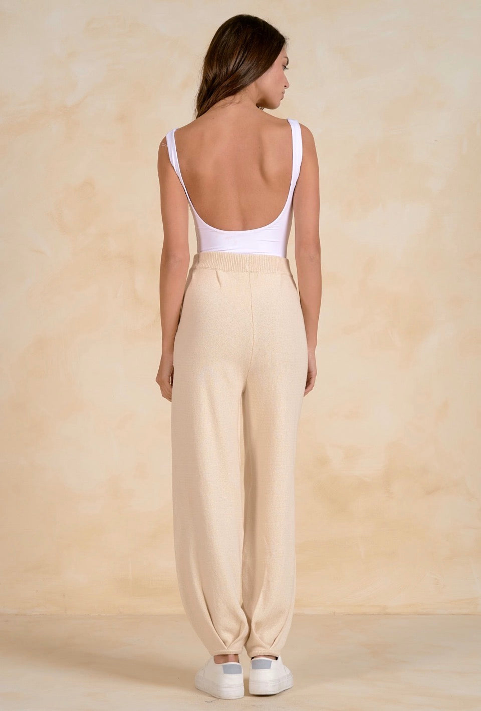 Elan Knit Pin Tuck Pants