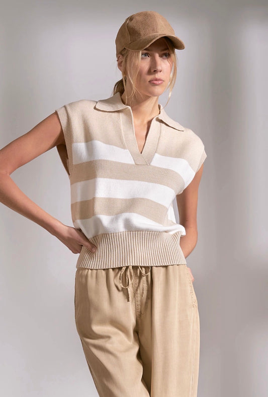 Elan Cap Sleeve Sweater