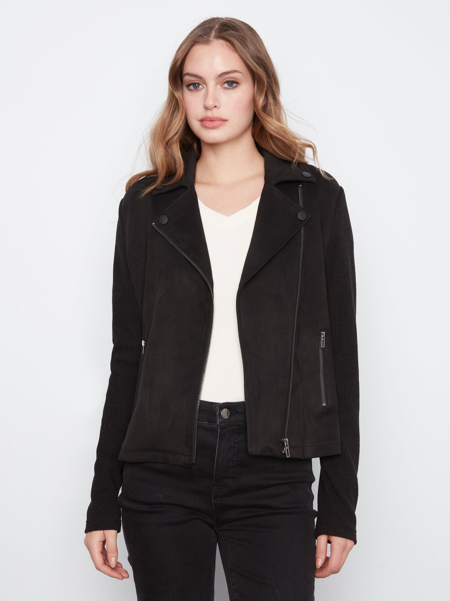 Charlie B Vintage Vegan Leather Jacket