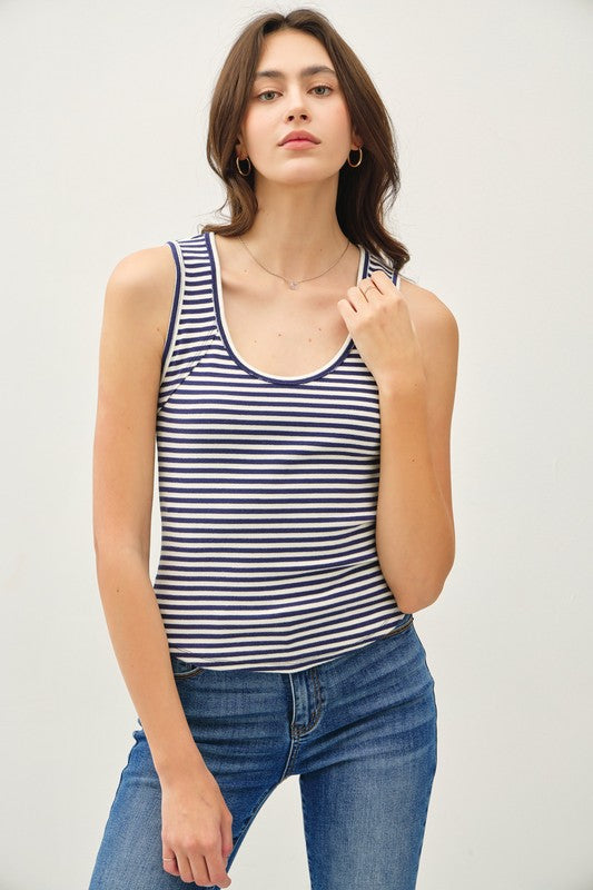 Palm Coast Striped Tank